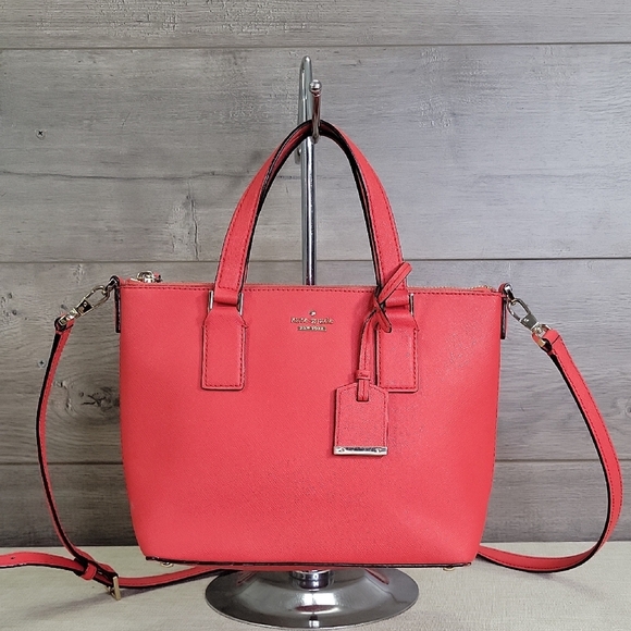 kate spade Handbags - Kate Spade Red Saffiano Leather Satchel Crossbody Shoulder Bag w/ Wallet